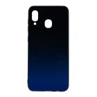 Чохол Silicon Mirror Glass Gradient Case для Samsung A20-2019/A205 Blue Abyss