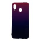 Silicon Mirror Glass Gradient Case для Samsung A20-2019/A205 Purple Barca