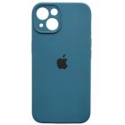 Чохол Soft Touch для Apple iPhone 13/14 Navy Blue with Camera Lens Protection Square