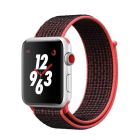 Ремінець для Apple Watch 42mm/44mm Nylon Sport Loop Red/Black