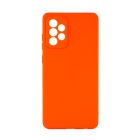 Чехол Original Soft Touch Case for Samsung A52/A525/A52S 5G/A528B Orange with Camera Lens