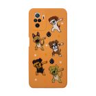 Чехол Original Soft Touch Case for Xiaomi Redmi Note10 Orange Dogs with Camera Lens
