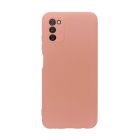 Чехол Original Soft Touch Case for Samsung A03s-2021/A037 Pink with Camera Lens