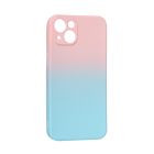 Чехол накладка Silicon Gradient Case для iPhone 13/14 Pink/Light Blue