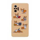 Чехол Original Soft Touch Case for Xiaomi Redmi Note 10 Pro/Note 10 Pro Max Pink Sand Corgi with Camera Lens