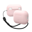 Футляр для навушників Elago Silicone Basic Case with Nylon Lanyard Light Pink for Airpods Pro 2nd Gen (EAPP2SC-BA+ROSTR-LPK)