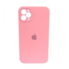 Чехол Soft Touch для Apple iPhone 12/12 Pro Light Pink with Camera Lens Protection Square