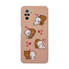 Чехол Original Soft Touch Case for Xiaomi Redmi Note10 Pink Sand Bears with Camera Lens