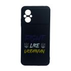 Чохол Wave We are Ukraine Case Xiaomi Poco M5/Redmi Note 11R Black Fight Like Ukrainian with Camera Lens