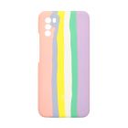 Чохол Silicone Cover Full Rainbow для Xiaomi Poco M3 Pink/Lilac with Camera Lens