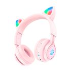 Bluetooth Наушники Hoco W39 Cat ear kids Pink