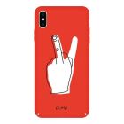 Чехол Pump Tender Touch Case для iPhone X/XS V for Middle Finger
