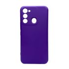 Чохол Original Soft Touch Case for Tecno Spark Go 2022/Spark 8c Purple with Camera Lens