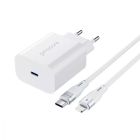 МЗП Proove Rapid Type-C 20W (Cable Type-C + Lightning) White