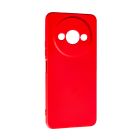 Чехол Original Soft Touch Case for Xiaomi Redmi A3/Poco C61 Red with Camera Lens