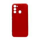 Чехол Original Soft Touch Case for Tecno Spark Go 2022/Spark 8c Red with Camera Lens