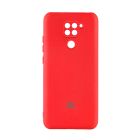Чехол Original Soft Touch Case for Xiaomi Redmi Note 9/Redmi 10x Red with Camera Lens