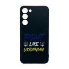 Чохол Wave We are Ukraine Case Samsung S23 Plus/S916 Black Fight Like Ukrainian with Camera Lens