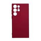 Чохол Original Soft Touch Case for Samsung S23 Ultra/S918 Marsala with Camera Lens