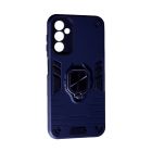 Чехол Armor Antishock Case для Samsung A14-A145 with Ring Dark Blue with Camera Lens