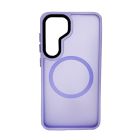 Чехол накладка Mate Plus Metal Buttons Case with MagSafe для Samsung S24/S25 Light Purple