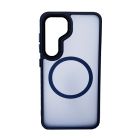 Чехол накладка Mate Plus Metal Buttons Case with MagSafe для Samsung S24 Plus/S25 Plus Midnight Blue