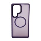 Чохол накладка Mate Plus Metal Buttons Case with MagSafe для Samsung S25 Ultra Deep Purple