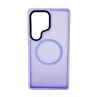 Чохол накладка Mate Plus Metal Buttons Case with MagSafe для Samsung S25 Ultra Light Purple