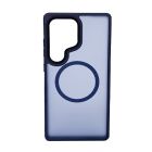 Чохол накладка Mate Plus Metal Buttons Case with MagSafe для Samsung S25 Ultra Midnight Blue