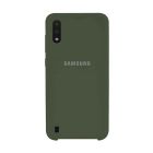 Чехол Original Soft Touch Case for Samsung A01-2020/A015 Olive