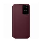 Чохол-книжка Samsung S906 Galaxy S22+ Smart Clear View Cover Burgundy (EF-ZS906CEEG)