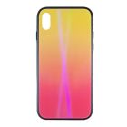 Чохол Silicon Mirror Shine Gradient Case для iPhone XS Max Sunset Red