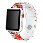 Ремінець для Apple Watch 38mm/40mm Silicone Watch Band Flowers and Leaves