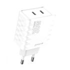 МЗП Proove Speed Surge Gan 35W (Type-C + Type-C) White (WCSS30020002)