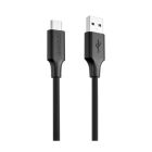 Кабель Proove Striped Silicone Type-C 3A 1m Black