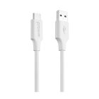 Кабель Proove Striped Silicone Type-C 3A 1m White