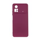 Чохол Original Soft Touch Case for Xiaomi Poco X4 Pro 5G Marsala with Camera Lens