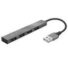 HUB Trust Halyx USB-A - 4xUSB-A, 0,1m, Grey (24947)