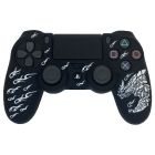 Силиконовый чехол для джойстика Sony PlayStation PS4 Type 1 Black with Dragon White тех.пак