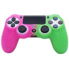 Силіконовий чохол для джойстика Sony PlayStation PS4 Type 3 Pink/Green тех.пак