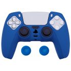 Силіконовий чохол для джойстика Sony PlayStation PS5 Type 6 Blue + накладки на аналогові стіки