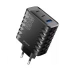 СЗУ Proove Speed Surge Gan 65W (USB + 2 Type-C) Black