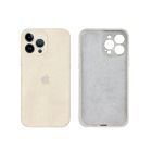 Чохол Alcantara для Apple iPhone 13 Pro with Camera Lens White