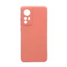 Чехол Original Soft Touch Case for Xiaomi 12/12X Pink with Camera Lens