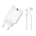 МЗП XO L103 1USB 18W + Type-C Cable White
