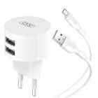 МЗП XO L62 2USB 2.4A + Micro USB White