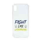 Чехол Wave We are Ukraine Case iPhone XR Clear Fight Like Ukrainian