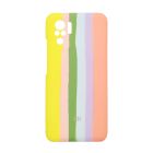 Чохол Silicone Cover Full Rainbow для Xiaomi Redmi Note10 Yellow/Pink with Camera Lens