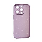 Чохол Silicon Shiny Case iPhone 15 Pro Glitter Clear/Lilac Pride