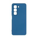 Чехол Original Soft Touch Case for Infinix Hot 50 4G Dark Blue with Camera Lens